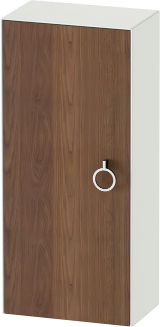 Duravit White Tulip Halbhochschrank Amerikanischer Nussbaum & Weiß Matt & Seidenmatt 400x240x880 mm  WT1323L7736
