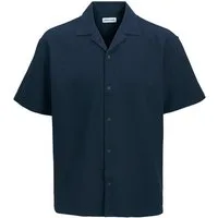 Jack & Jones Kurzarmhemd JJGLOBAL WAFFLE RESORT SHIRT SS mit Resort Kragen
