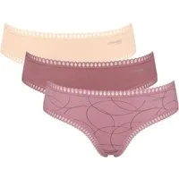 sloggi Hipster GO Crush (3er Pack) mit Spitzendetails, Multipack