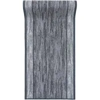Mazovia Läufer Läufer Teppichläufer Brücke - Vorzimmer Küche - Grau, 67 x 100 cm, Kurzflor, Rutschfest, Meterware, Verschiedene Größen