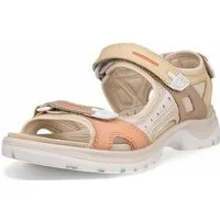 Ecco Yucatan Leder beige Damen Sandale