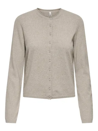 ONLY CARMAKOMA - CARLOYAL LS O-NECKBU CARDI KNT NOOS Beige - Gr. - 48
