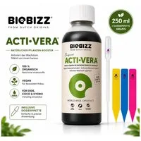Biobizz Pflanzendünger Biobizz Acti·Vera, Inklusive Dosierpipette und 3 Pflanzenschildern (Farbe zufällig), Pflanzentonikum, vegane Formel, natürliche Pflanzenpflege