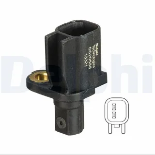 Delphi ABS-Sensor hinten SS20586 Ford C-Max Focus Grand Kuga Tourneo Transit