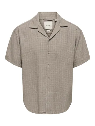 ONLY&SONS - ONSLATHAM REG RESORT STRUC 0257 NOOS Desert Taupe - Gr. - XL