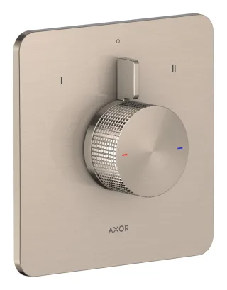 Hansgrohe Brausemischer Unterputz AXOR Citterio C 2 Verbraucher Cubic cut brushed nickel, 49451820 49451820