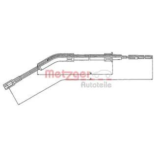 Metzger Bremsseil hinten VW Kaefer 1302