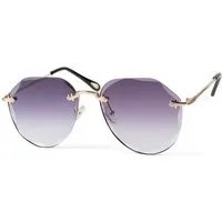 styleBREAKER Sonnenbrille Rahmenlose Piloten Sonnenbrille mit Diamant Schliff (1-St)