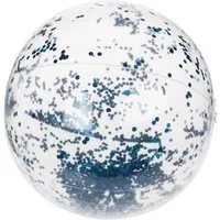 Out of the Blue Wasserball Strandball aufblasbar mit blauem Glitter Beach Ball Wasserball (1-St), mit Glitter-Füllung