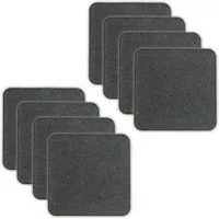 VOSSBACH Sitzkissen Stuhlkissen Set Sitzauflage Filzkissen, Filz Eckig 35 x 35 cm mit Antirutschnoppen