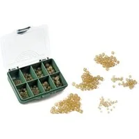 Behr Schnurstopper Gummiperlen Set 150 Teile Karpfenzubehör in Kunststoffbox Angeln, (150-St)