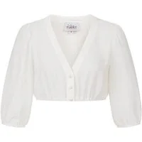 Nübler Dirndlbluse Dirndlbluse Charlotte 3/4-Arm in Creme von Nübler