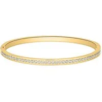 Unique Edelstahlarmband Sparkling Armreif mit Zirkonia Gold B5250