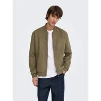 ONLY & SONS Blouson ONSLUCAS FAKE SUEDE BOMBER OTW Polyester, regular fit