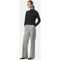 comma Chinos Hose Gemusterte Hose mit Wide Leg