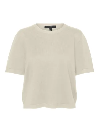 VERO MODA - VMSILJE 2/4 O-NCK OVERSIZE PULL GA NOOS Birch - Gr. - S