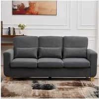 CANMOV 3-Sitzer Canmov 2&3 Sitzer Sofa, Couch mit Seitentasche & Kissen, Wohnzimmer, kleines sofa, schlafsofa dauerschläfer, 176cm Breite, couch