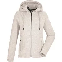 Killtec Fleecejacke KOW 41 WMN KNTFLC JCKT Strickfleecejacke mit Teddyfutter, Kapuze, verschließbare Taschen