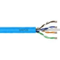 Professional Cat.6a U/UTP Verlegekabel simplex, Cca blau, 100 Meter Easy Pull Box