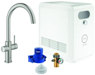 GROHE Blue Professional StarterKit 31323 C-Auslauf Bluetooth/WIFI super steel, 31323DC2 31323DC2