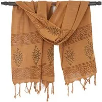 Guru-Shop Halstuch Handgewebtes Baumwolltuch mit Tribalmuster,..