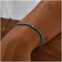 GOLDEN Charm-Armband Armband aus amerikanischem Türkis, 14K Gold Filled, fein