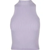 URBAN CLASSICS Tanktop Urban Classics Damen Ladies Short Rib Knit Turtleneck Top (1-tlg)