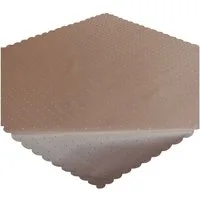 matches21 HOME & HOBBY Tischdecke Tischdecke 90 x 90 cm in Hellbraun für Esstisch & Küche (1-tlg), Waschbares Tischtuch mit gewelltem Rand