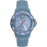 Neo Watch Quarzuhr Damenuhr Herrenuhr unisex tauben blau NICE-1 Armbanduhr Modell N1-012, Mineralglas, Damen Herren Uhr, blaues Gehäuse, blaues Armband