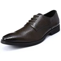 Allthemen Schnürschuh Schnürschuhe Herren geflochtene Lederschnürschuhe Businessschuhe