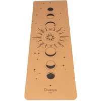DIVASYA Yogamatte Leichte Yogamatte aus Kork & TPE, rutschfest, dämpfend & nachhaltig