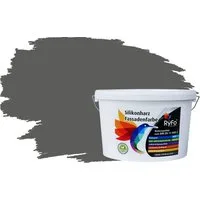 RyFo Colors Fassadenfarbe Silikonharz Fassadenfarbe Grautöne, 1 L ca. 6 m², Wasserabweisend, diffusionsfähig, schützt vor Schmutz, UV-beständig