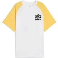 PUMA T-Shirt MID90S GRAPHIC TEE II B für Jugendliche, sportlicher Stil, Rundhalsausschnitt, Raglanärmel