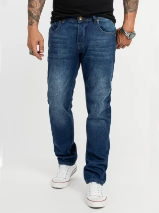 Rock Creek Jeans Straight Leg Blau