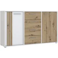 FORTE Sideboard Cardigan, Sideboard, 2 farbig, Stauraum, Schubkasten, Soft Close,Breite 142,6cm