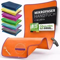 NirvanaShape Reisehandtuch Mikrofaser Handtücher Set, Badehandtuch, Reisehandtuch, Strandtuch, Ecktasche mit Reißverschluss, saugfähig, leicht, schnelltrocknend