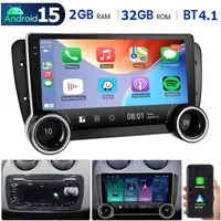ESSGOO 10" Android15 Autoradio mit CarPlay für Seat Ibiza6 GPS Navi 2009-2013 Autoradio (RDS, 4+64GB(optional), Digitalradio (DAB), FM, AM, SWC, Carplay Android Auto Bluetooth EQ USB GPS Navi WIFI Touchscreen)
