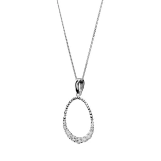 Orphelia 'Aria' Damen Halskette aus 925er Sterlingsilber mit Anhänger - Silber ZH-7494