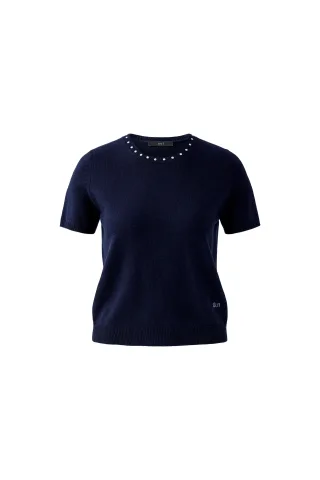 Oui - Pullover darkblue - Gr. - 34