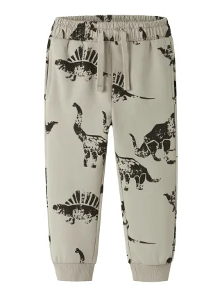 NAME IT - NMMNILAUS NREG SWEAT PANT BRU island fossil - Gr. - 128