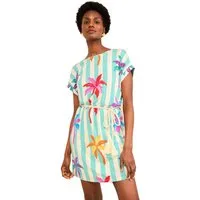 Love & Roses Minikleid Love & Roses Rundhals-T-Shirt-Minikleid, Regular (1-tlg)