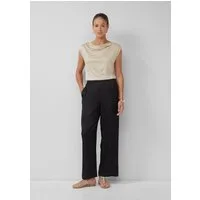 s.Oliver Chinos Hose Fließende Wide-Leg-Hose aus Satin