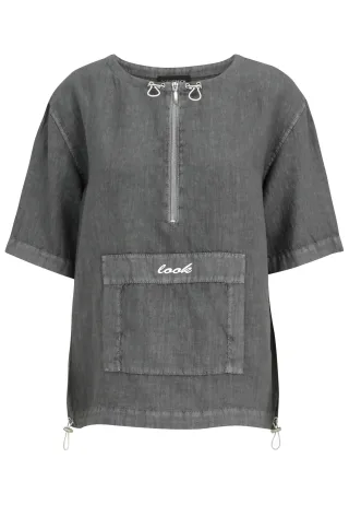 Doris Streich - Bluse grau - Gr. - 46