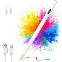 Forrlite Eingabestift  Stylus Pen für Touchscreen, Aktiver Universal Stylus Stift (Kompatibel mit iPad/iPhone/Samsung & Anderen iOS/Android Smartphone Tablet Geräten Tablet Stift mit Power Display)