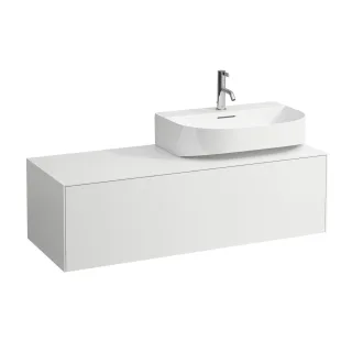 LAUFEN Waschtischunterschrank Sonar 457x1177x341 Aus re, 1Schubl H816341/2 weiss matt H4054530341701