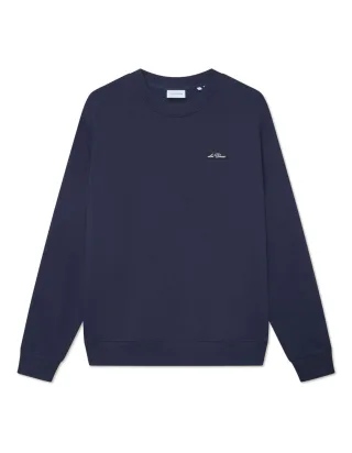 les deux - Patch Sweatshirt blau - Gr. - L