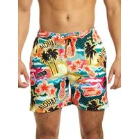 Opposuits Kostüm Aloha Hero Badehose, Badeshorts mit Sommer, Palmen, Sonnenschein