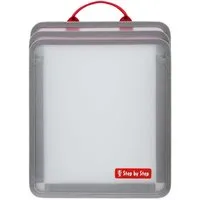 Step by Step Schulranzen Faltbare Heftbox Transparent Organizer (1 Stück), Büchertasche, Heftschutz