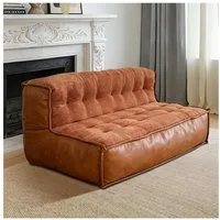 Odikalo 2-Sitzer Sofas wohnzimmer Loungesofa mit Schlaffunktion, Elegantes Zweisitzer-Sofa mit geschwungener geknöpfter Rückenlehne und platzsparendem Profil–ideal für gemütliche Wohnzimmer und moderne Interieurs.