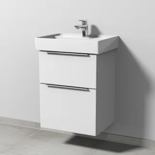Sanipa 3way Waschtischunterbau zu Villeroy & Boch Collaro Waschtisch mit 2 Auszügen, Weiß-Soft UM83243